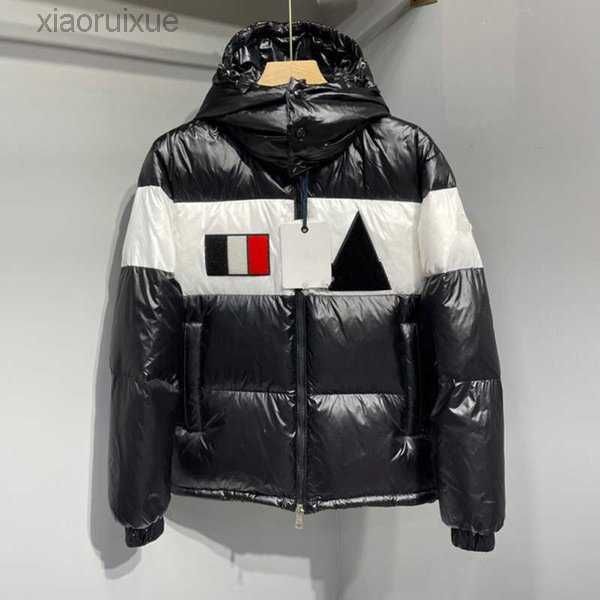 

luxury france mens down jacket letter monclair knitted women parkas panel casual coats bomber jackets designers men s clothingcouple 1x66i, Black