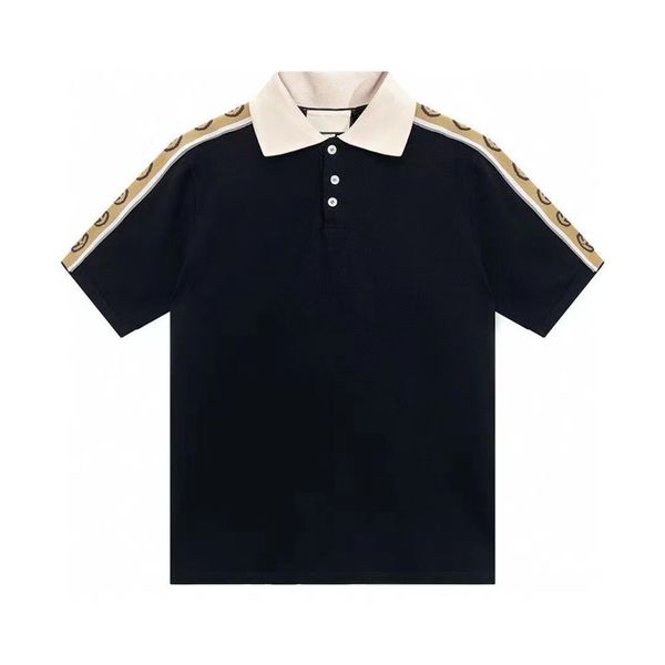 

mens polos men shirt designer polo man tees summer men's short sleeved fashionable cotton men's breathable sweat absorbing sweatsh, White;black
