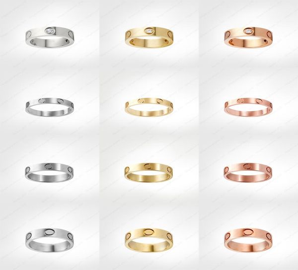 

love screw ring mens rings classic luxury designer jewelry women titanium steel alloy goldplated gold silver rose never fade not 7880766