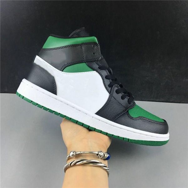 

2023 basketball shoes special edition jumpman 1 mid green toe athletic designer shoes pine green white black university red i fashion traine