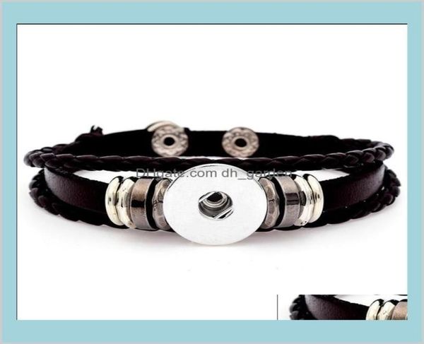 

chunk 18mm metal bracelet ginger fashion 6 styles multilayer leather noosa snap statement jewelry ps1349 av4k2 charm bracelets bqx7632046, Golden;silver