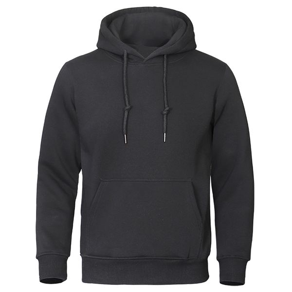 

autumn winter men hoodies fleece warm mens sweatshirt fashion streetwear casual men's pullovers brand hoody, Black