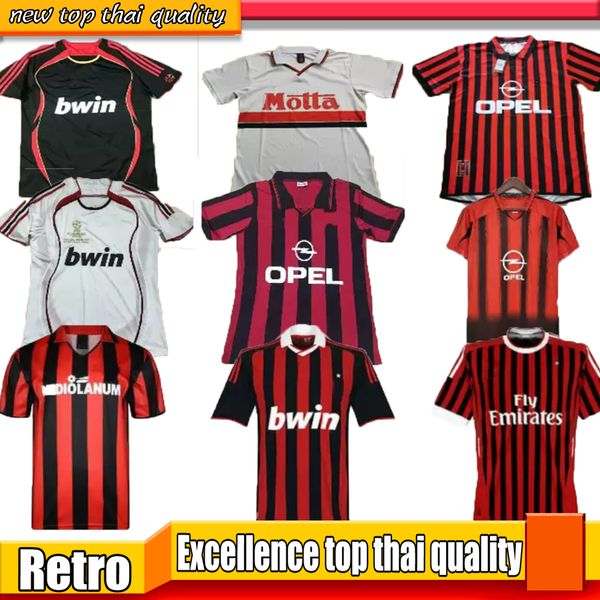 

14 15 retro shevchenko gullit soccer jerseys ronaldo 88 99 91 92 95 03 05 jerseys de futbol home red away white football shirt kaka inzaghi, Black;yellow