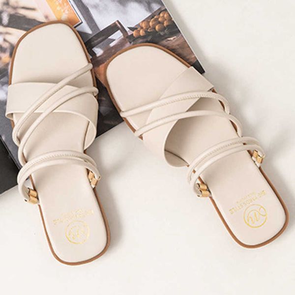 

sandals two ways narrow band gladiator sandals woman beach flipflops open toe low heels shoes women solid cross strap sandalias female, Black