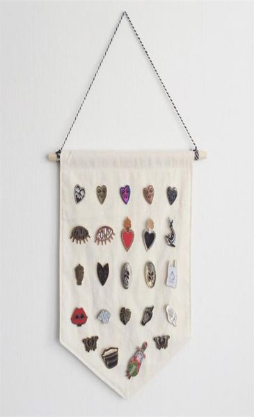 

display banner blank enamel lapel badge flag brooch holder hanging decoration pins buttons lapel collection kids room decor dw62634395770