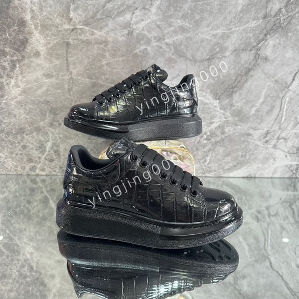 

2023r womens sneakers mens casual shoes platform loafers trainers black leather shoes chunky round head sneaker