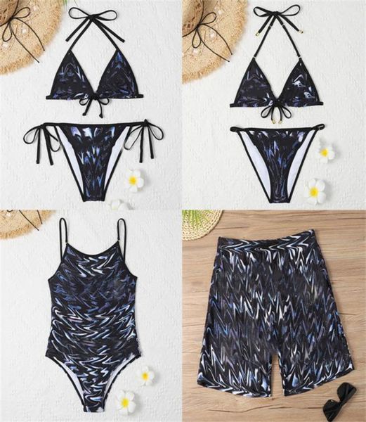 

gradient swimwear women men coloured swimsuits bikini set bathing suit fashion summer beach style wind4855216