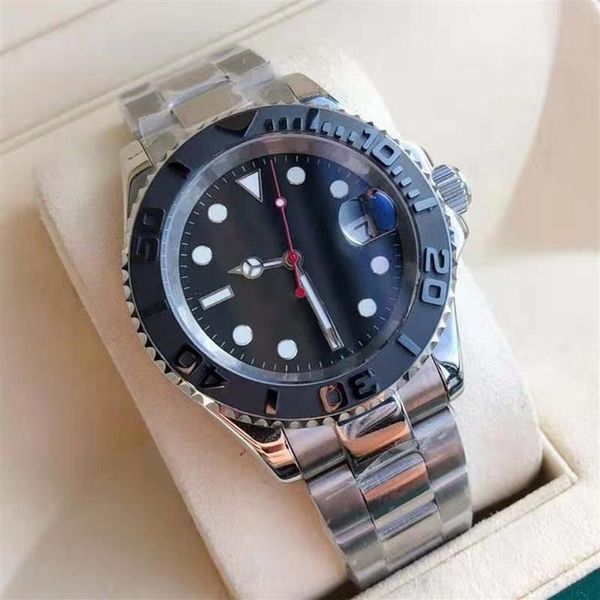 

fashion simple casual men's 40mm automatic mechanical watch stainless steel folding buckle fashion waterproof men's watc2079, Slivery;brown