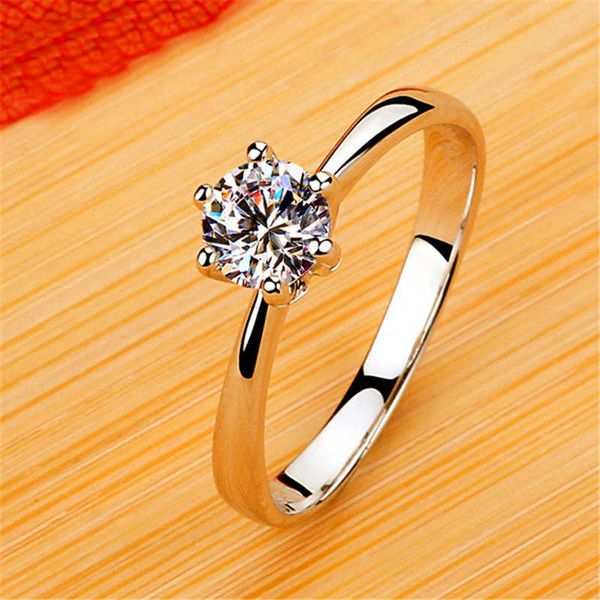 

band rings luxury female small aaa zircon stone ring real 925 sterling silver engagement ring solitaire wedding rings for women aa230412