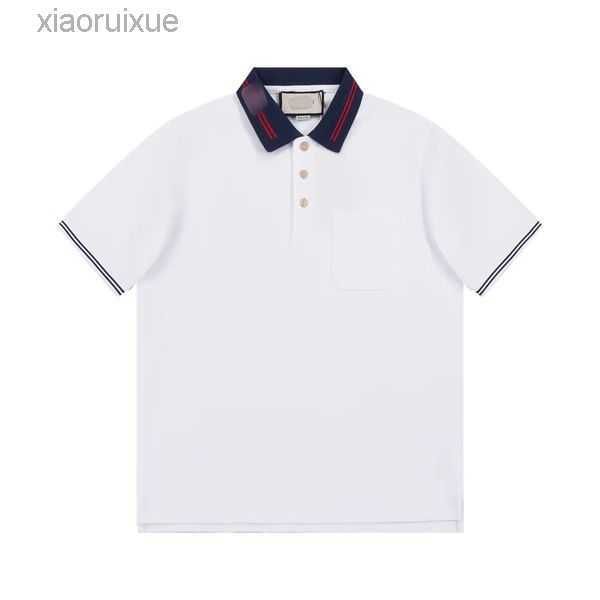 

men's polos summer polo shirt polo neck short sleeve t-shirt large men's clothing fashion label high-end business casual half coll, White;black