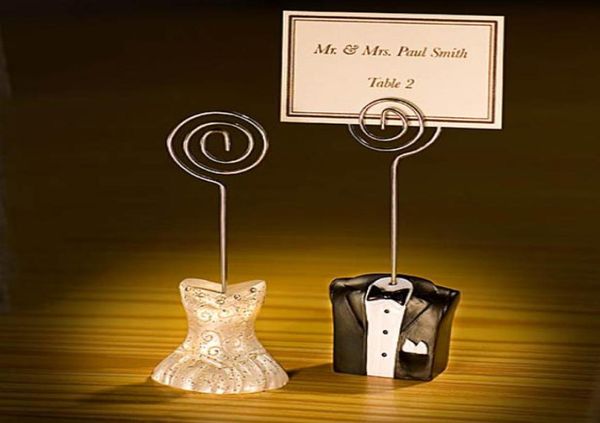 

20pcslot10pairs wedding and party decoration gift of bride and groom place card holder for po holder and guest card holder4998993, Black