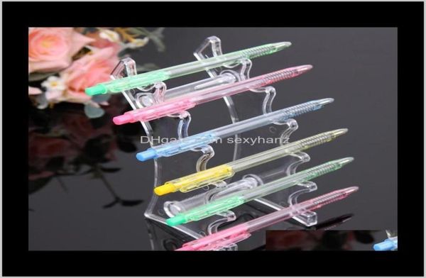 

plate holder stand packaging jewelry plastic 6 booths e cig electronic cigarette lip gloss lipstick makeup pen display s2645286, Black;white