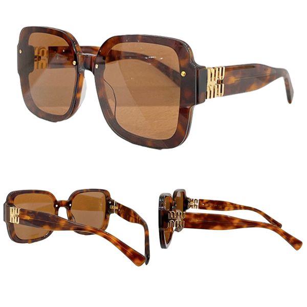 

Oversize Square Acetate Designer Sunglasses Fashion Womens Face Covering Sunglasses with Metal Niuniu Logo Leisure Vacation Beach Party with Original Box SME66V