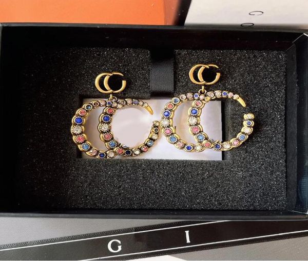 

luxury delicate color diamond charm earrings designed for women designer jewelry 18k gold plated selected girl accessories gift a78703604, Golden;silver