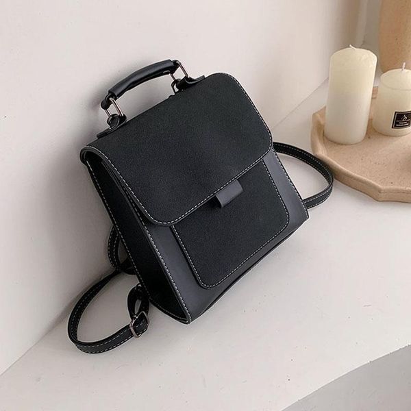 

leather school bag women cute mini backpacks for women women's backpack luxury small designer back bags trend