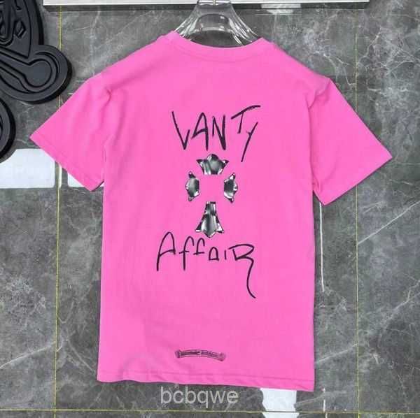 

t fashion mens shirts classic brand t-shirts ch white short sweater casual embossed letter horseshoe sanskrit cross pattern designers tees w, White;black