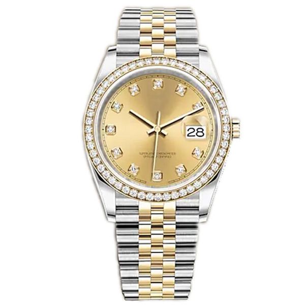 

watchbr-u1 quality 41mm 36mm automatic mechanical mens watches bezel stainless steel women diamond lady watch waterproof luminous 3042, Slivery;brown