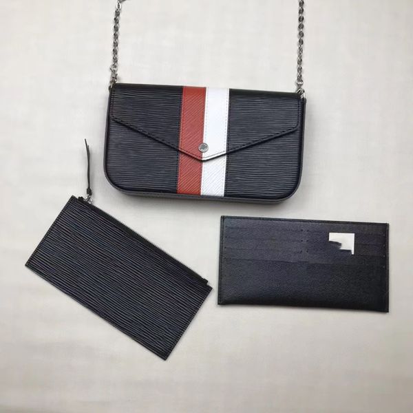 

classic luxury fashion classic bag handbag women including two detachable pockets, it is not only a wallet, but also a charming handbag and