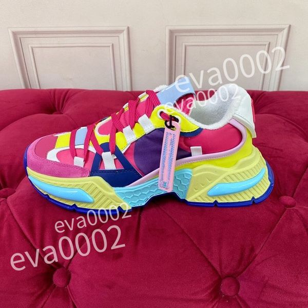 

2023 new shoes women's women's sneaker designer striped fashion retro leather men's sneakers, Black