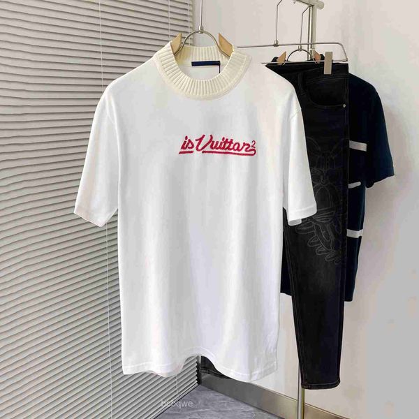 

shirt men's t plus tees designer for men women shirts fashion tshirt embroidered sweater with letters summer short sleeve man tee woman, White;black