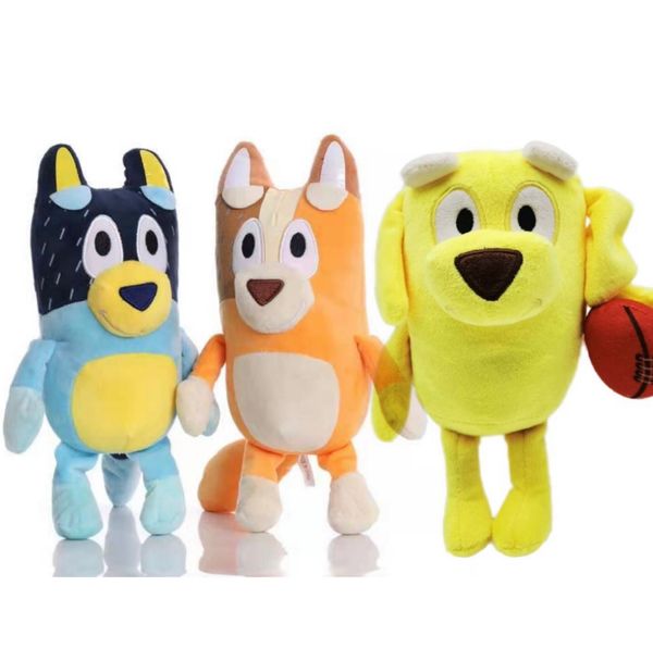 

bluey and his friends early education animation small yellow dog lucky plush toys