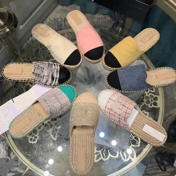 

summer beach women slippers fashion loafers lazy flat baotou designer mens flops leather letters lady cartoon slides women shoes ladies sild, Black