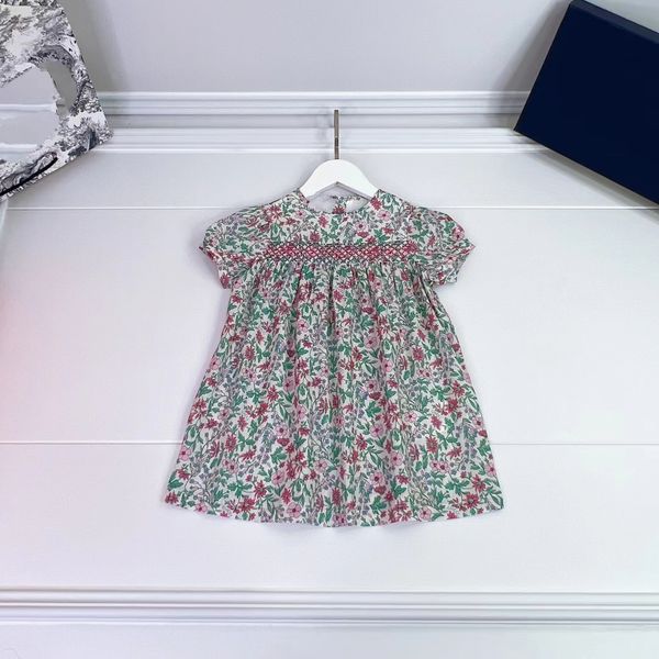 

sets girl's dresses summer toddler girls flower pink color wedding styler designer kid girl clothes set 90-150cm, White