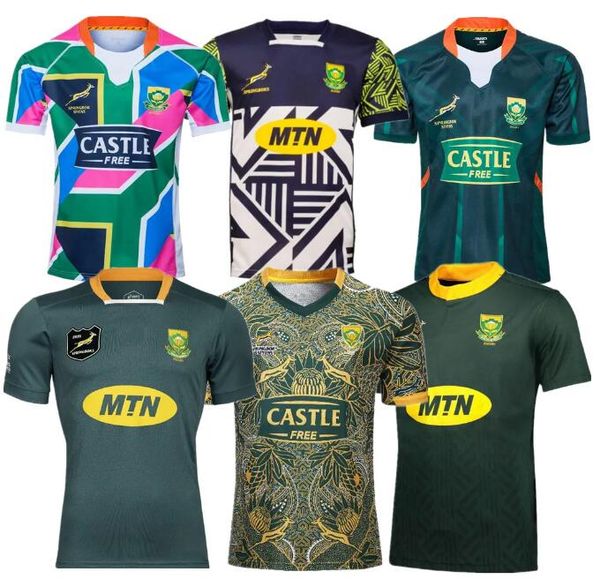 

21 22 23 south africa sevens men olive jersey word cup signature edition champion united edition national team polo olive jersey, Black
