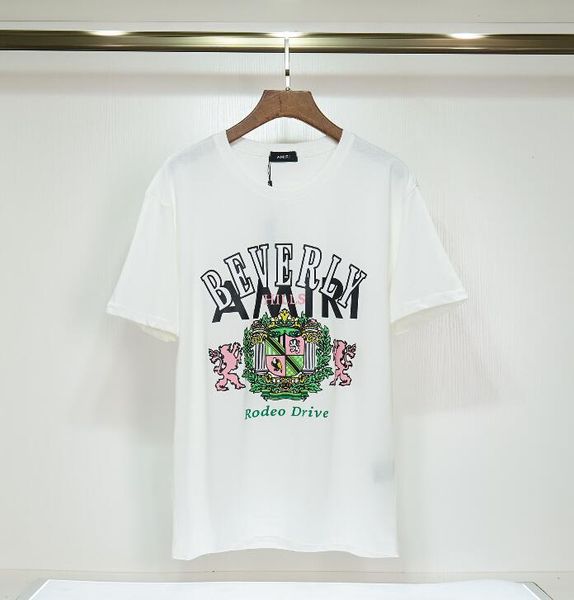 

lp009 classical white saint designer t shirt summer short sleeve beverly women men tshirt tee mens clothes, White;black