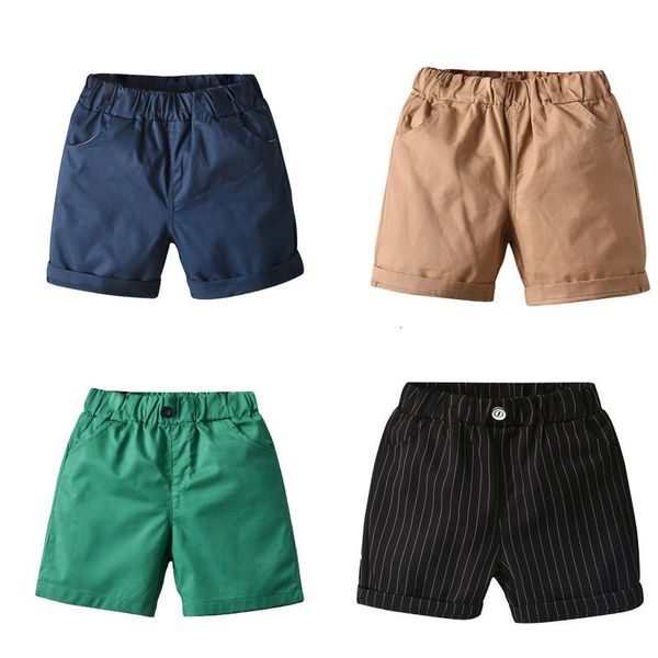 

shorts boys summer pants for kids 18years children trousers solid color toddler clothes girls suit school clothing 230412, Black