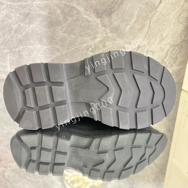 

r women sneakers women casual shoes platform loafers trainers black leather shoe chunky round head sneaker2023