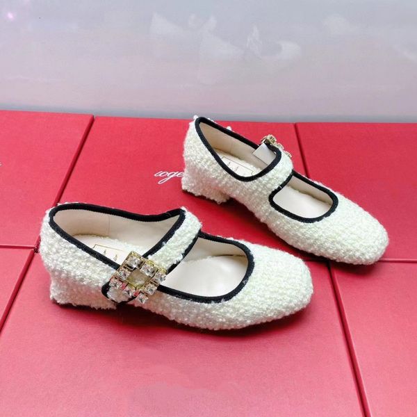 

2023 spring mary janes shoe med heels shoes for women patent leather zapatillas mujer swwet chaussure femme luxury ladies shoes, Black