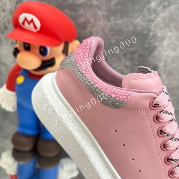 

2023new designer men sneakers women casual shoes platform loafers trainers black leather shoes chunky round head sneaker