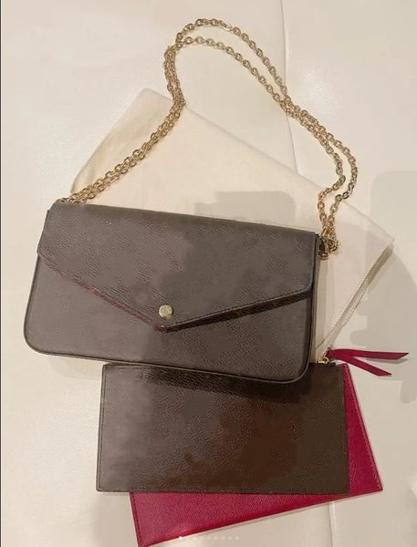 

handbag crossbody leather bag designer wallet fashion women's wallet men's and women's signature texture fashion long zipper