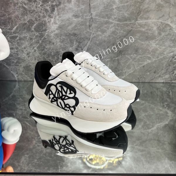 

2023new men designer sneakers brand sneakers designer trainers women man casual shoes real leather, Black