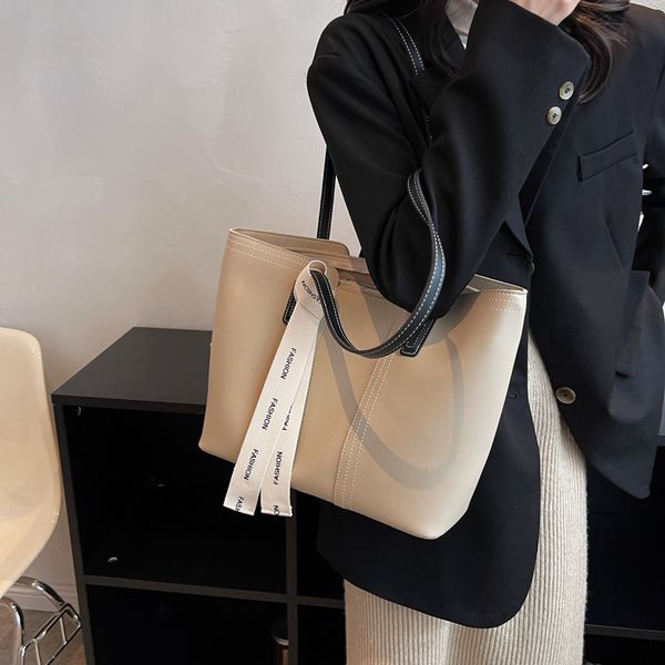 

hbp pu tote bag fashion women's bag solid outdoor casual handbag