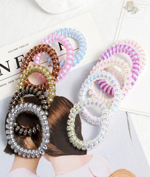 

mermaid ji telephone line hair circle korean personalized reflective laser girl039s heart traceless head rope small fresh and s6096097, Black;brown