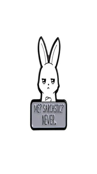 

long ears white rabbit with grievance expression metal brooch pins eco enamel cute cartoon animal brooches for girls gift jewelry 8441316, Gray