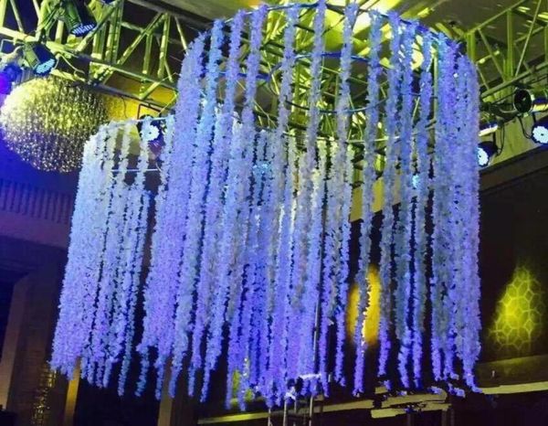 

2019 romantic silk artificial flowers wedding party simulation wisteria vine long plant home room office garden arch decoration fl4187067