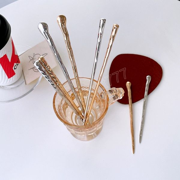 

hair stick women hair clips simple metal corrugated non-slip solid color hair sticks girls hairclip hair accessories, Slivery;white