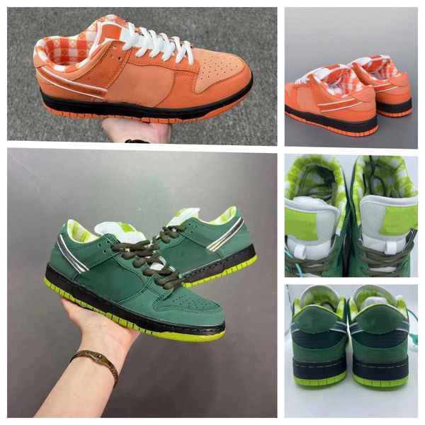 

designer sb lows running shoes dunks sneakers for men women's green lobster anti slip orange lobster grey fog blue raspberry sports cas