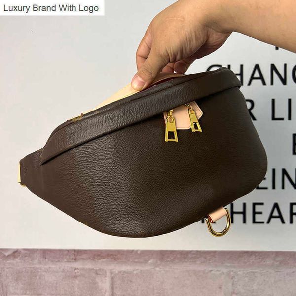 

bag handbags waist bags high lmitation designer messenger bag bumbag 37cm genuine leather fanny pack m43644 zl008 v3ut, Black