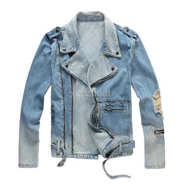 

fashion mens jackets high street denim coat black blue casual hip hop designer jacket for male size m-4xl 2 i8wx, Black;brown