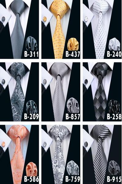 

400 styles men ties business suit necktie neck tie set silk paisley solid stripes yam dyed golden classic flower ties9534892, Black;blue