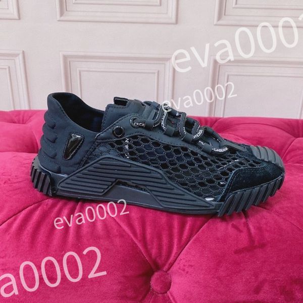

luxury designer mens casual shoes fashion genuine leather high lace up trainers sneakers mens, Black