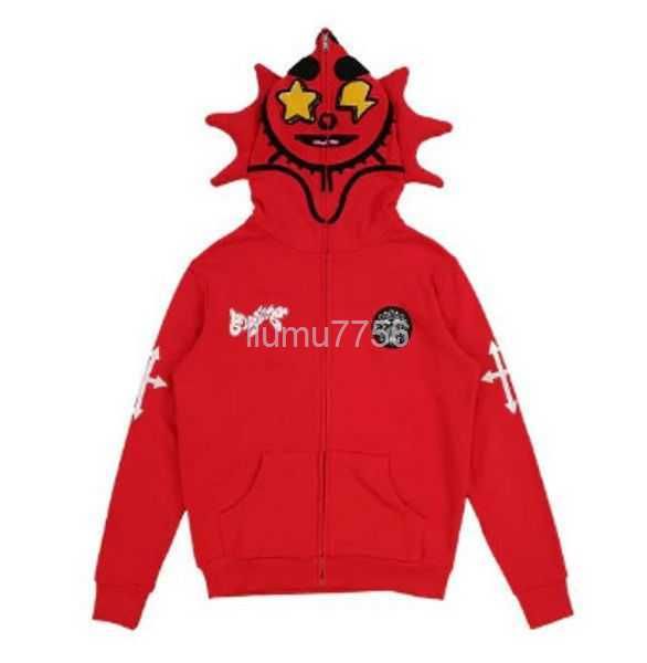 

full-print 3d gray loose ins hoodies zipper sweater autumn a gumy, Black