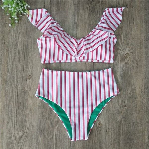 

women's swimwear women bikinis split swimsuit stripe micro 23412, White;black
