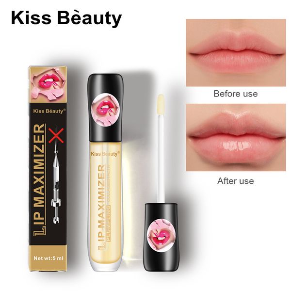 

lip plumper plumping lip gloss makeup transparent moisturizing repairing reduce lip fine line oil brighten enhance lip serum cosmetics, Red;pink