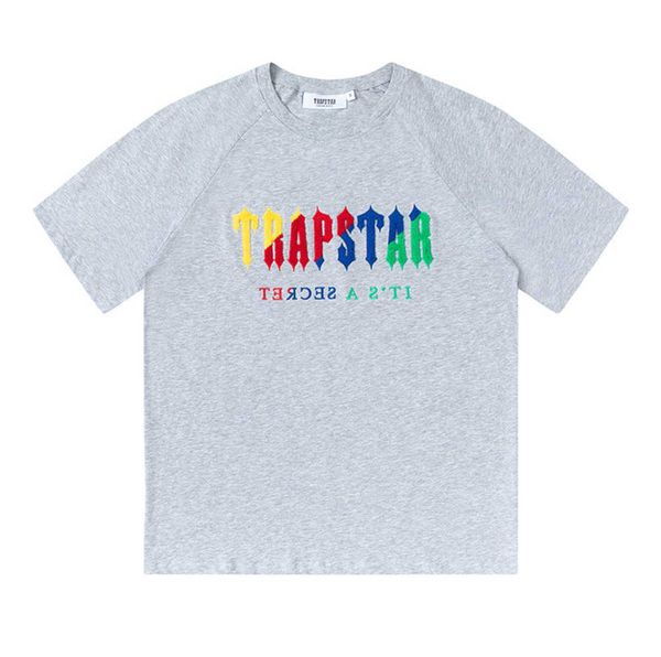 

designer mens trapstar t shirts polo couples letter t-shirts women trapstars trendy pullovers tees eu size s-xl, Gray