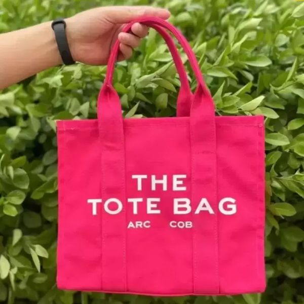 

women's handbag large canvas tote bags women designer crossbody shoulder bag cloth shopper letter printing, Blue;pink
